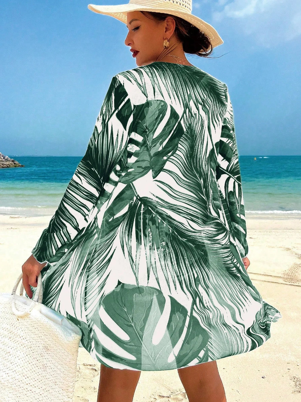 Conjunto Tropical 3 Peças com Saída de Praia