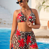 Conjunto de Biquíni Plus Size 3 Peças