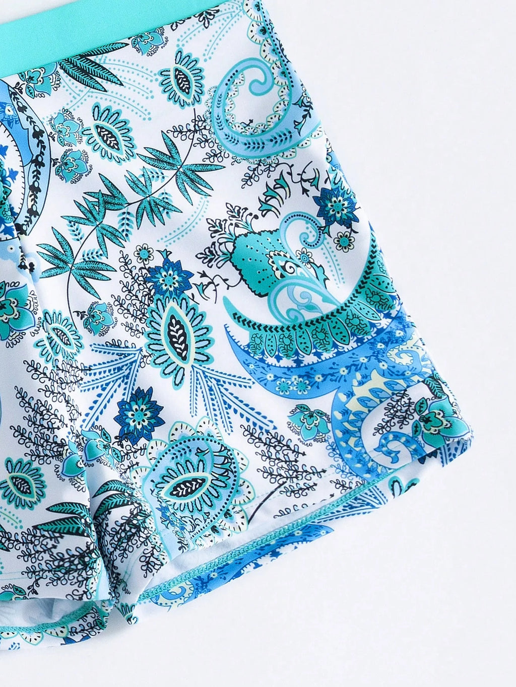 Conjunto de Biquíni 3 Peças Estampa Tropical