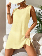 Vestido Saída de Praia com Decote U e Costas Abertas - La Lecce