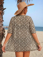 Conjunto de Biquíni 3 Peças Estampa Tropical