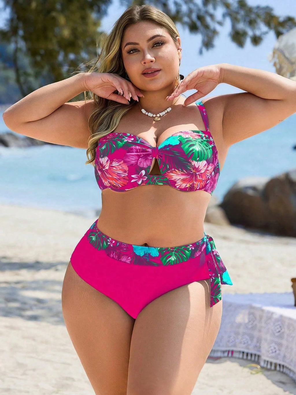 Biquíni Plus Size Estampa Animal Print