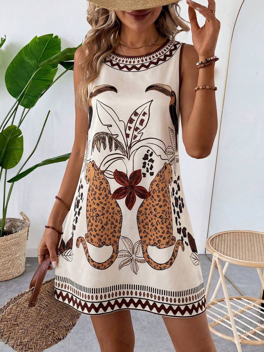 Vestido Curto Boho de Algodão com Bordado - La Lecce