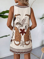 Vestido Curto Boho de Algodão com Bordado - La Lecce