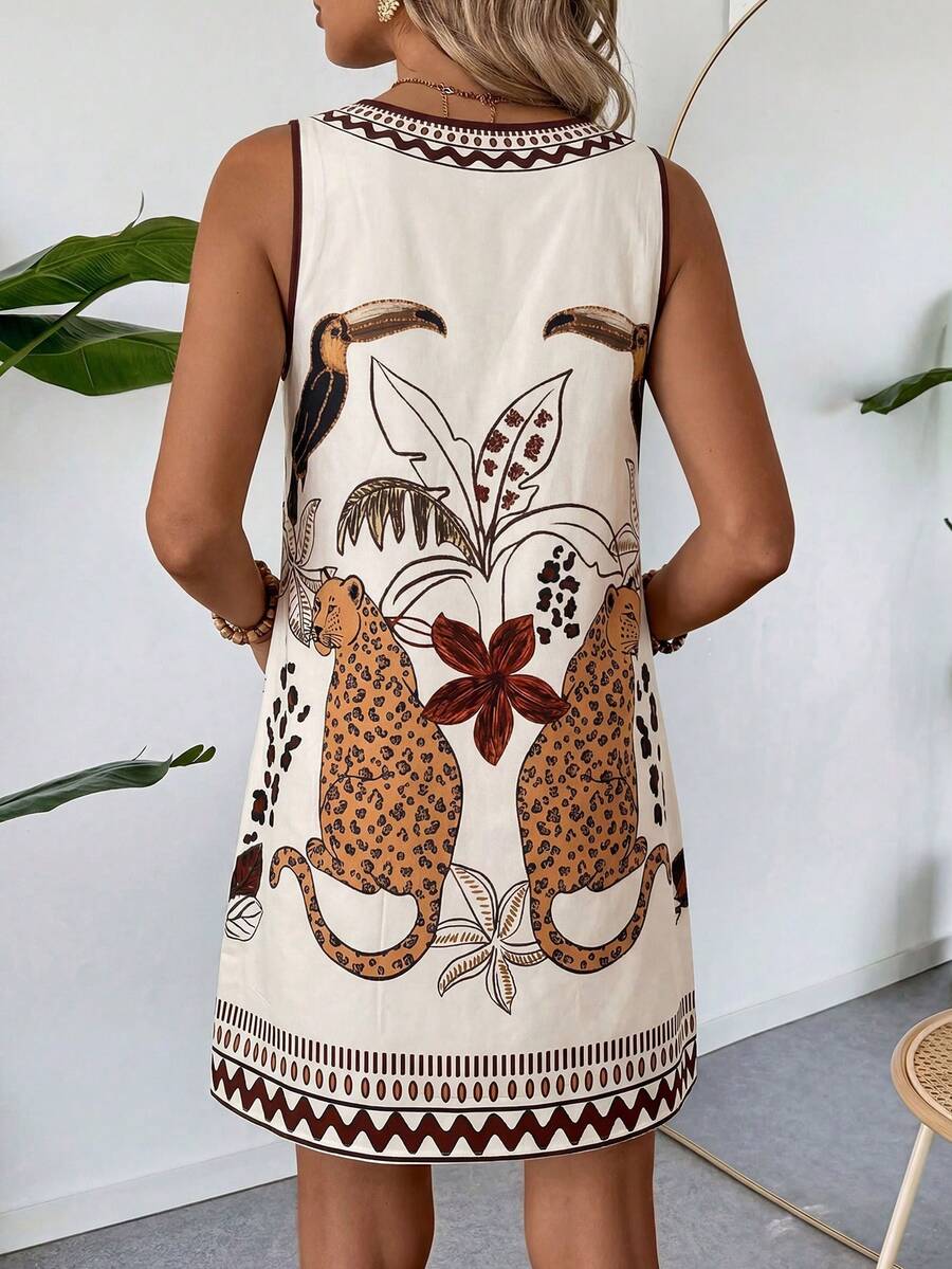 Vestido Curto Boho de Algodão com Bordado - La Lecce