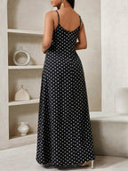 Vestido Longo Floral Decote V com Aplicação de Rosa 3D
