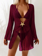 Kimono Curto Detalhe de Estrela - Saída de Praia