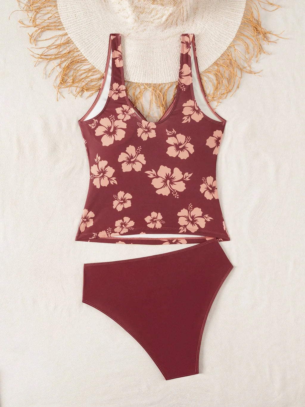 Tankini Bralette Tropical com Bojo Removível