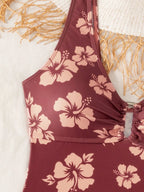 Tankini Bralette Tropical com Bojo Removível