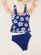 Tankini Bralette Tropical com Bojo Removível