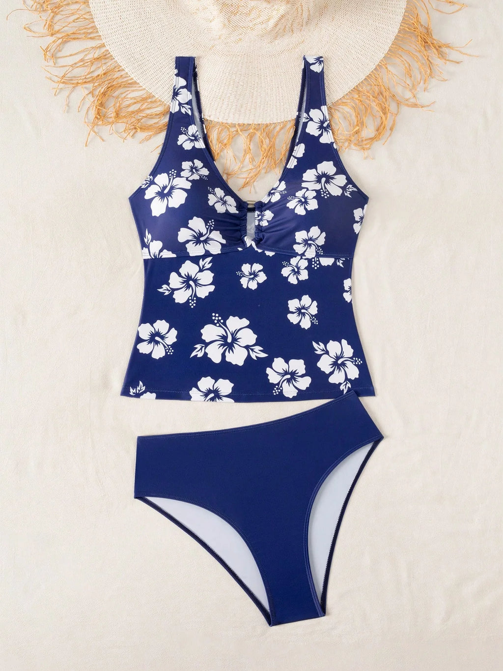 Tankini Bralette Tropical com Bojo Removível