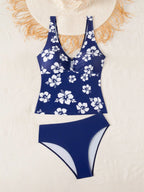 Tankini Bralette Tropical com Bojo Removível
