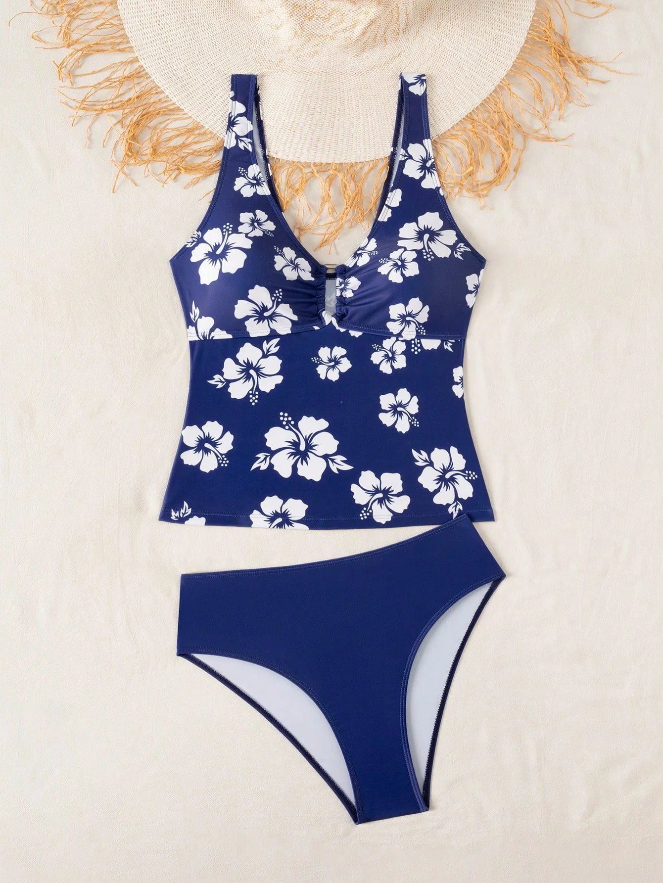 Tankini Bralette Tropical com Bojo Removível