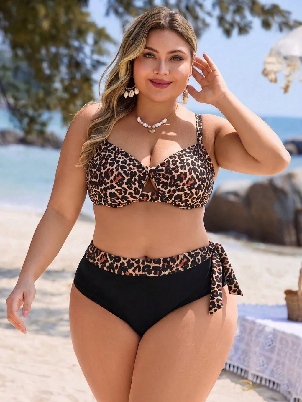 Biquíni Plus Size Estampa Animal Print