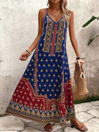 Vestido Longo Estampa de Onça com Alças Finas