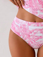 Tankini Franzido com Torção Frontal e Anel Metálico