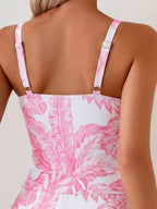 Tankini Franzido com Torção Frontal e Anel Metálico