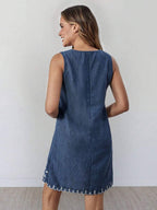 Vestido Curto Boho de Algodão com Bordado - La Lecce