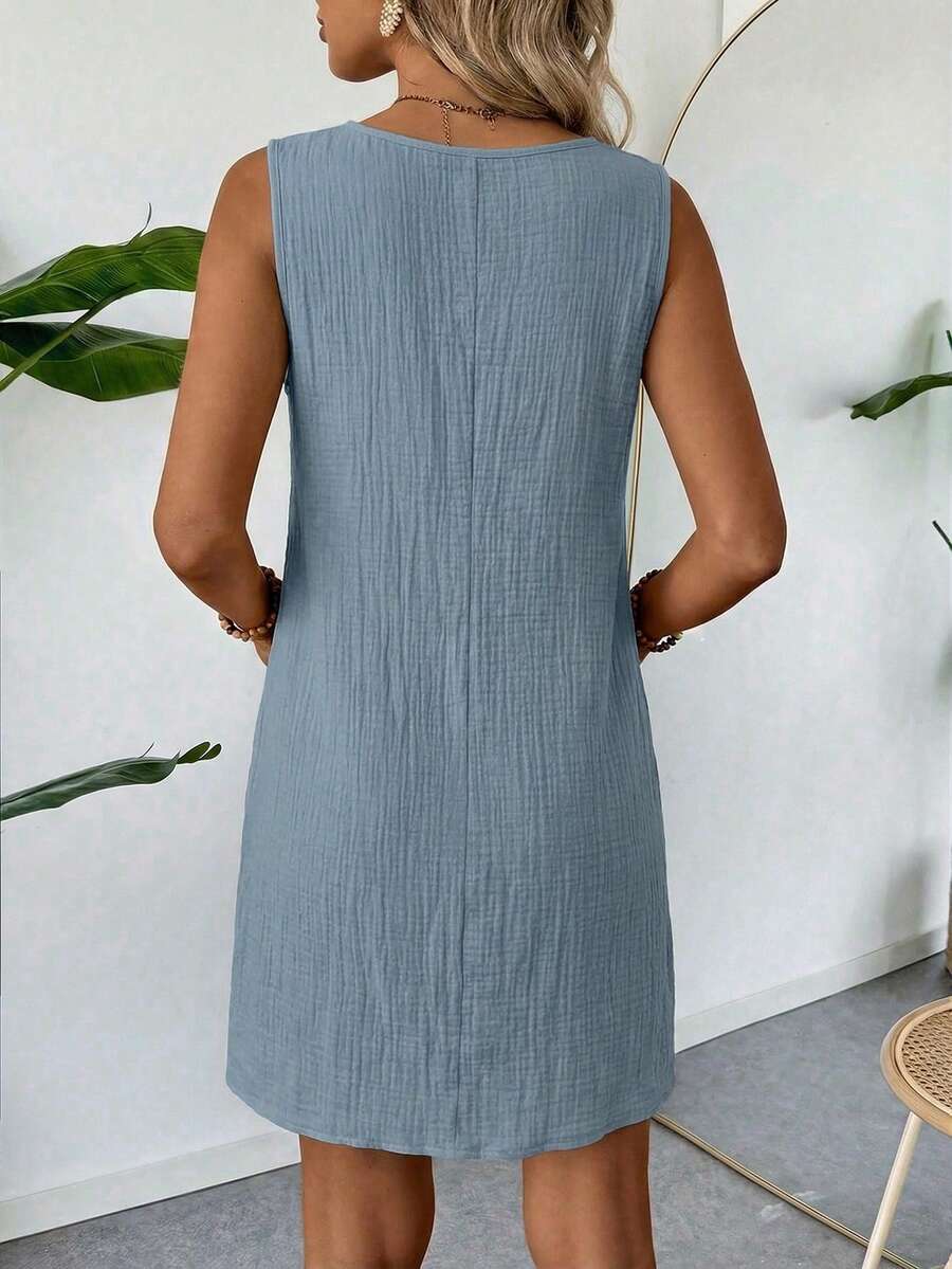 Vestido Curto Boho de Algodão com Bordado - La Lecce