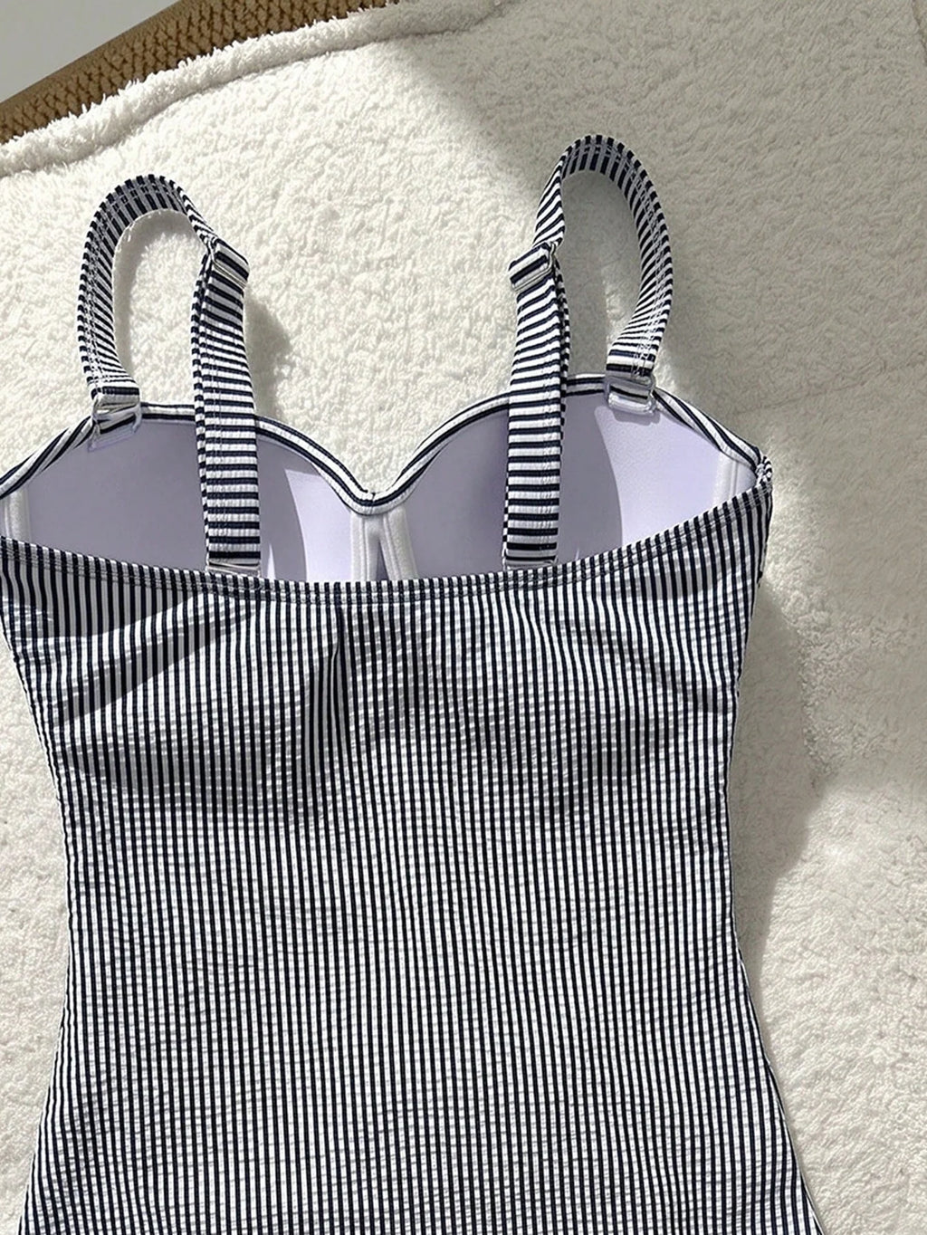 Tankini Push-Up com Fivela e Efeito Franzido