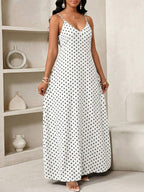 Vestido Longo Floral Decote V com Aplicação de Rosa 3D