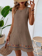 Vestido Curto Boho de Algodão com Bordado - La Lecce