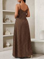 Vestido Longo Floral Decote V com Aplicação de Rosa 3D