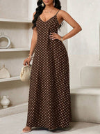 Vestido Longo Floral Decote V com Aplicação de Rosa 3D