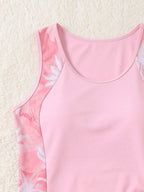 Conjunto de Praia 2 Peças com Regata e Saia Shorts Estampada