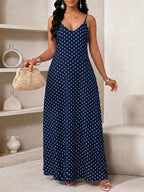 Vestido Longo Floral Decote V com Aplicação de Rosa 3D