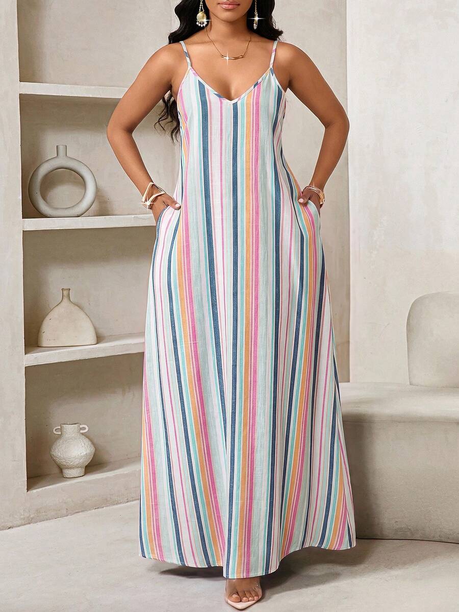 Vestido Longo Floral Decote V com Aplicação de Rosa 3D