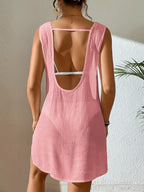 Vestido Saída de Praia com Decote U e Costas Abertas - La Lecce