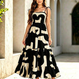 Vestido Midi Tomara que Caia com Saia em Camadas