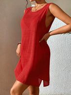 Vestido Saída de Praia com Decote U e Costas Abertas - La Lecce