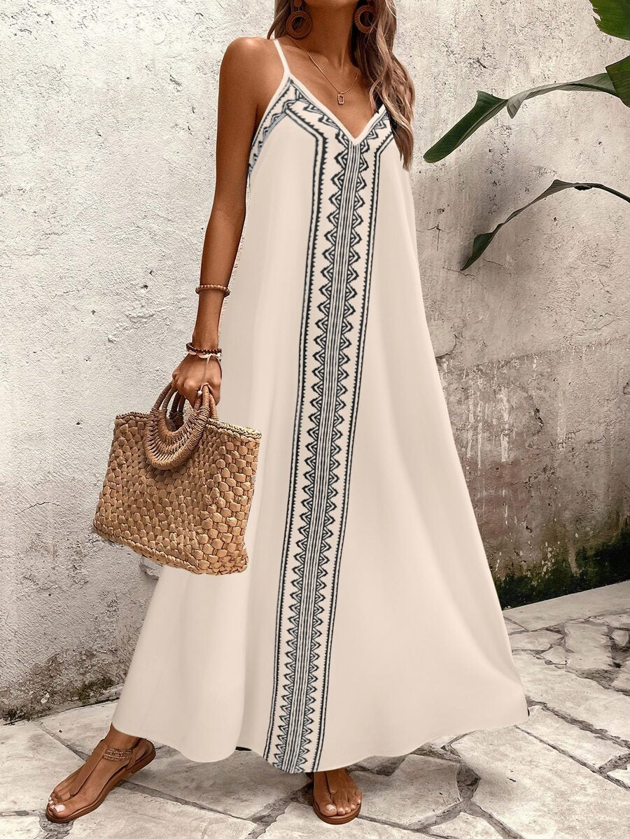 Vestido Longo Estampa de Leopardo com Costas Abertas - La Lecce