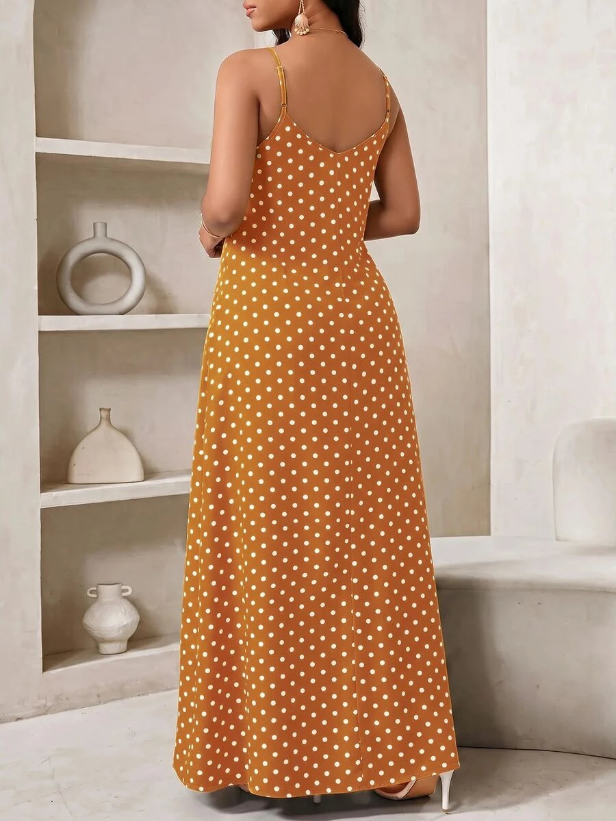 Vestido Longo Floral Decote V com Aplicação de Rosa 3D