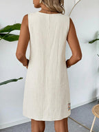 Vestido Curto Boho de Algodão com Bordado - La Lecce