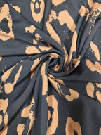 Vestido Longo Estampa de Leopardo com Costas Abertas - La Lecce