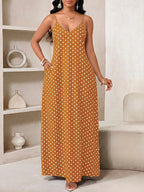 Vestido Longo Floral Decote V com Aplicação de Rosa 3D