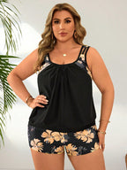 Tankini Plus Size Frente Única com Anel
