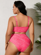 Biquíni Plus Size Bandeau Texturizado