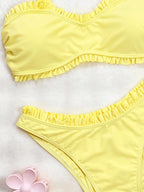 Biquíni Amarelo com Babado e Fivela - imagem 3