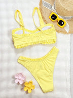 Biquíni Amarelo com Babado e Fivela - imagem 5