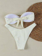 Biquíni Bandeau com Anel e Corte Alto - imagem 12