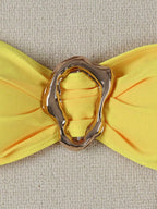 Biquíni Bandeau com Anel e Corte Alto - imagem 2