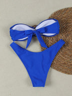 Biquíni Bandeau com Anel e Corte Alto - imagem 22