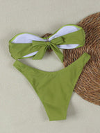 Biquíni Bandeau com Anel e Corte Alto - imagem 27