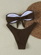 Biquíni Bandeau com Anel e Corte Alto - imagem 32