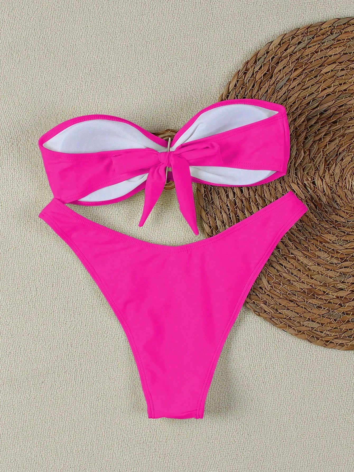 Biquíni Bandeau com Anel e Corte Alto - imagem 42