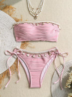 Biquíni Bandeau com Nó Lateral - imagem 1